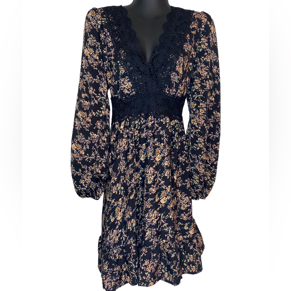 🆕 SHEIN Dress Floral Large NWOT